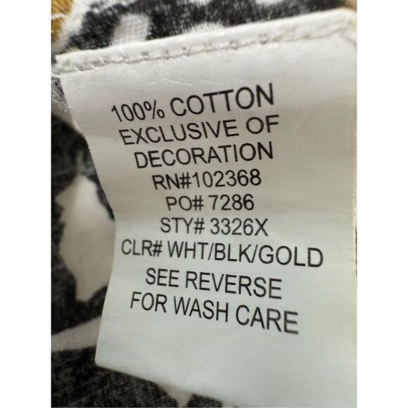 NWOT Club Z Collection Bohemian Beach Size 1X Shirt/Cover Up Color White Multi - Picture 12 of 16